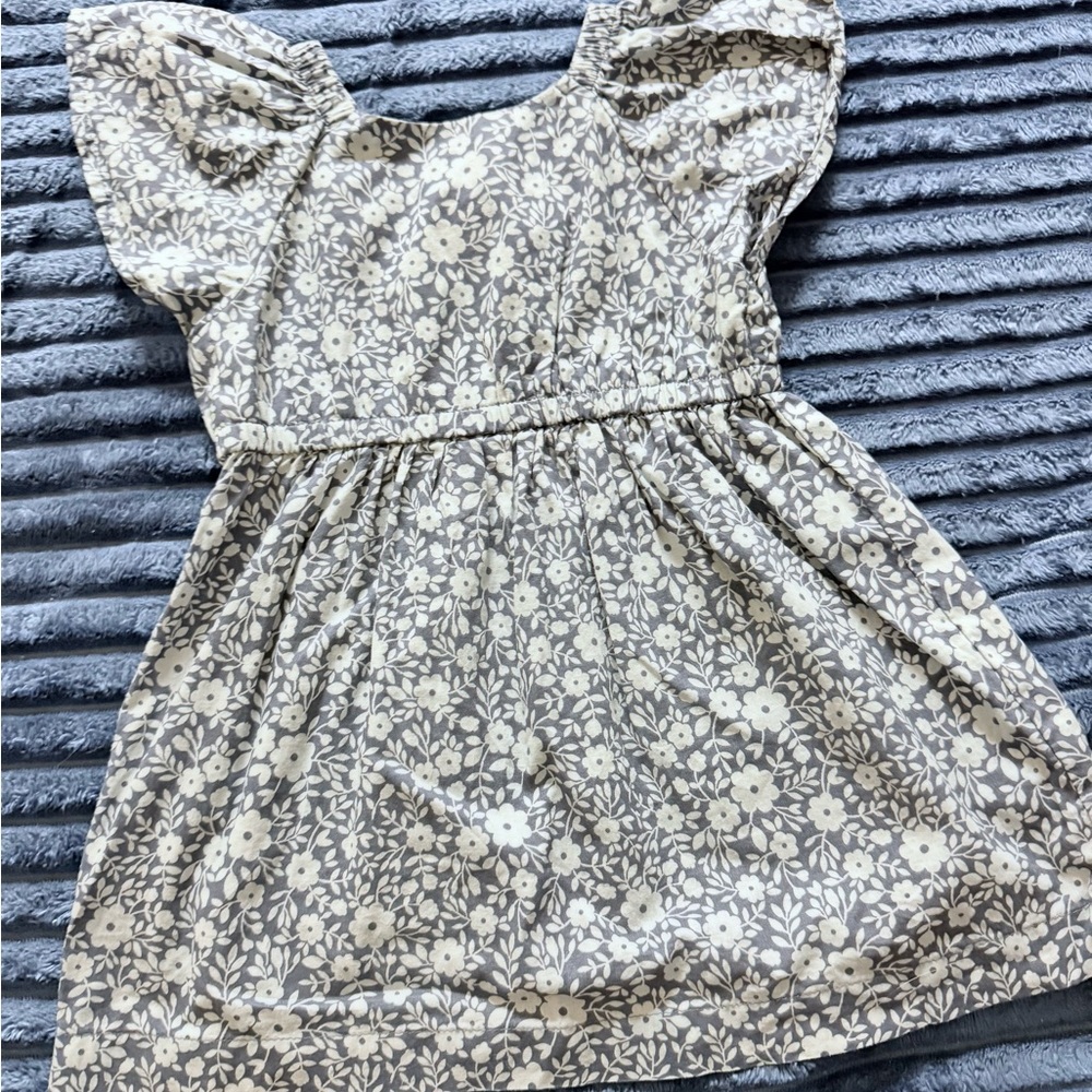☃️Okie Dokie Blue and Floral Dress
